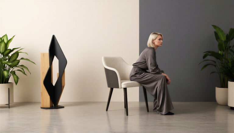 Ram Chair – Off-White Bouclé