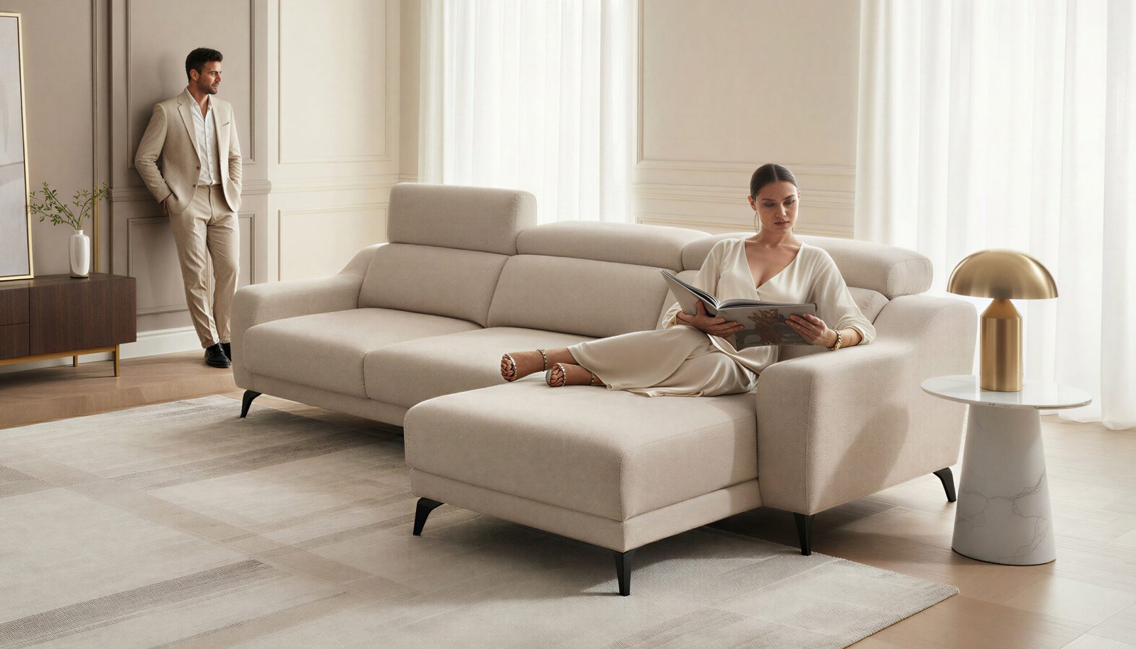 Luxury designer room interior furniture