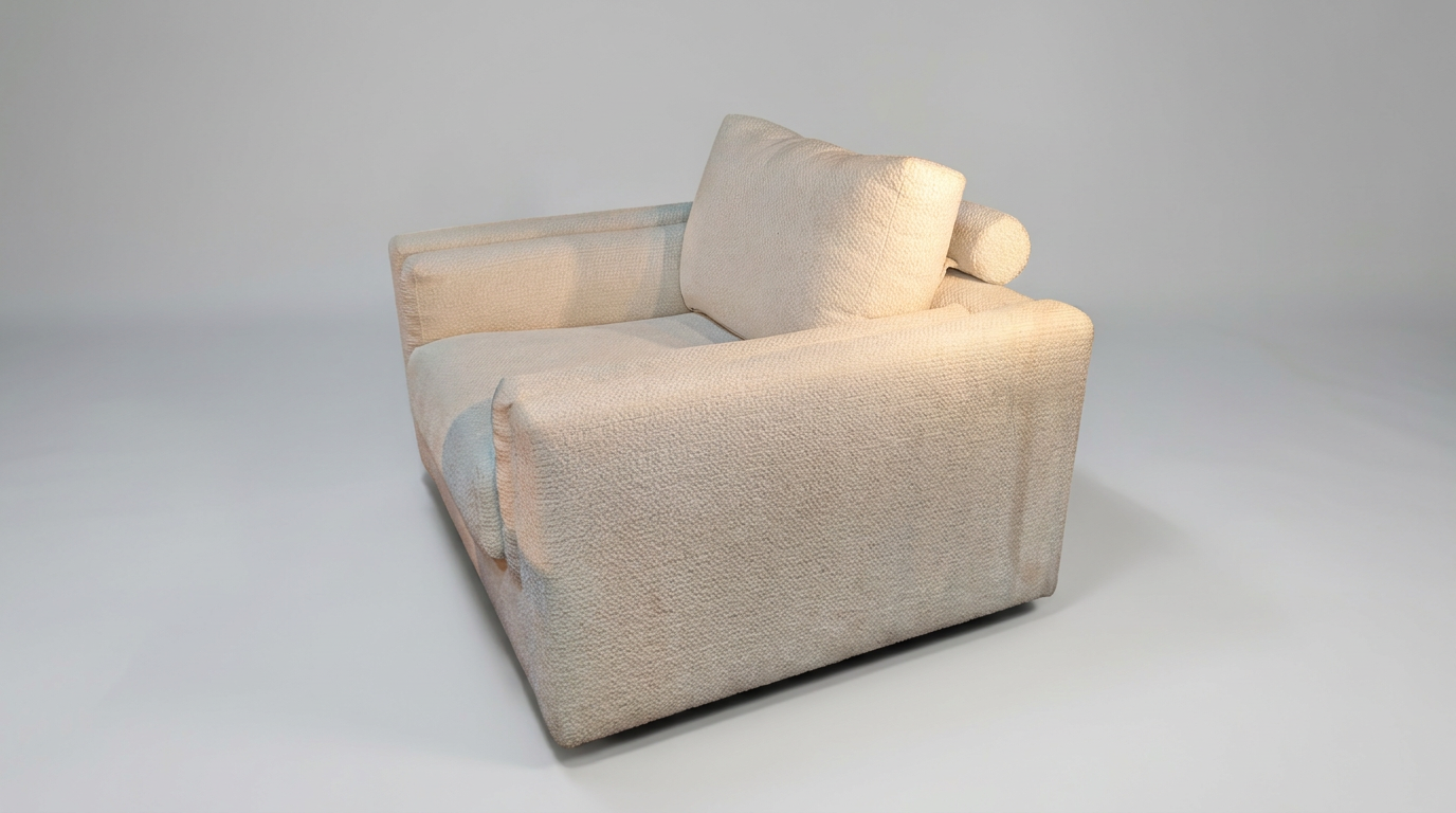 Pamal Cream Three-Seater Boucle Sofa or Pamal Chair–  Textured Fabric with Black Metal Legs