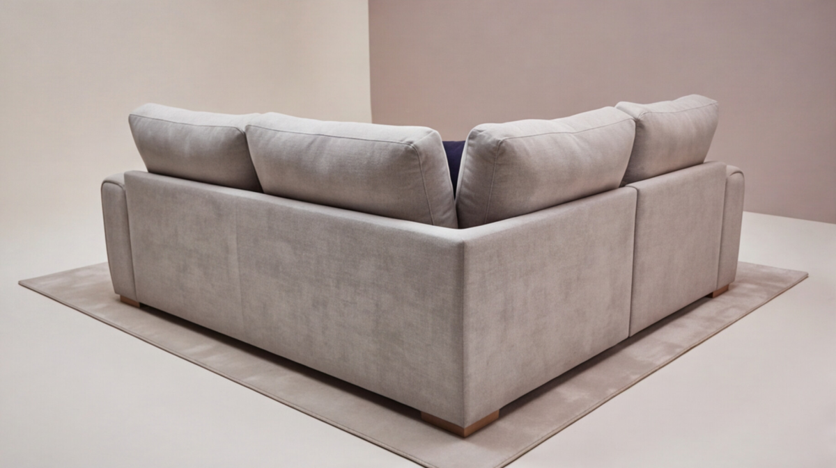 Jay Corner Sofa Mushroom Beige Chenille – Soft Fabric Right-Hand Corner Group - Image 4