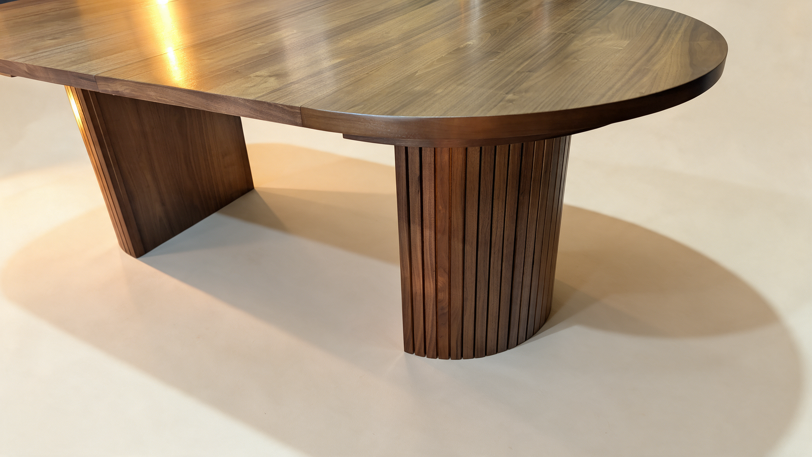 Extendable Round Dining Table with Bench | Transformer