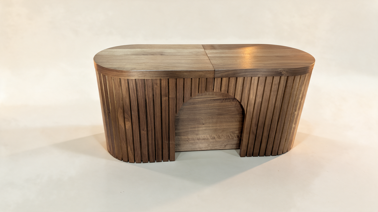 Curved Dining Bench – Extendable, Seats 1-4 | Transformer