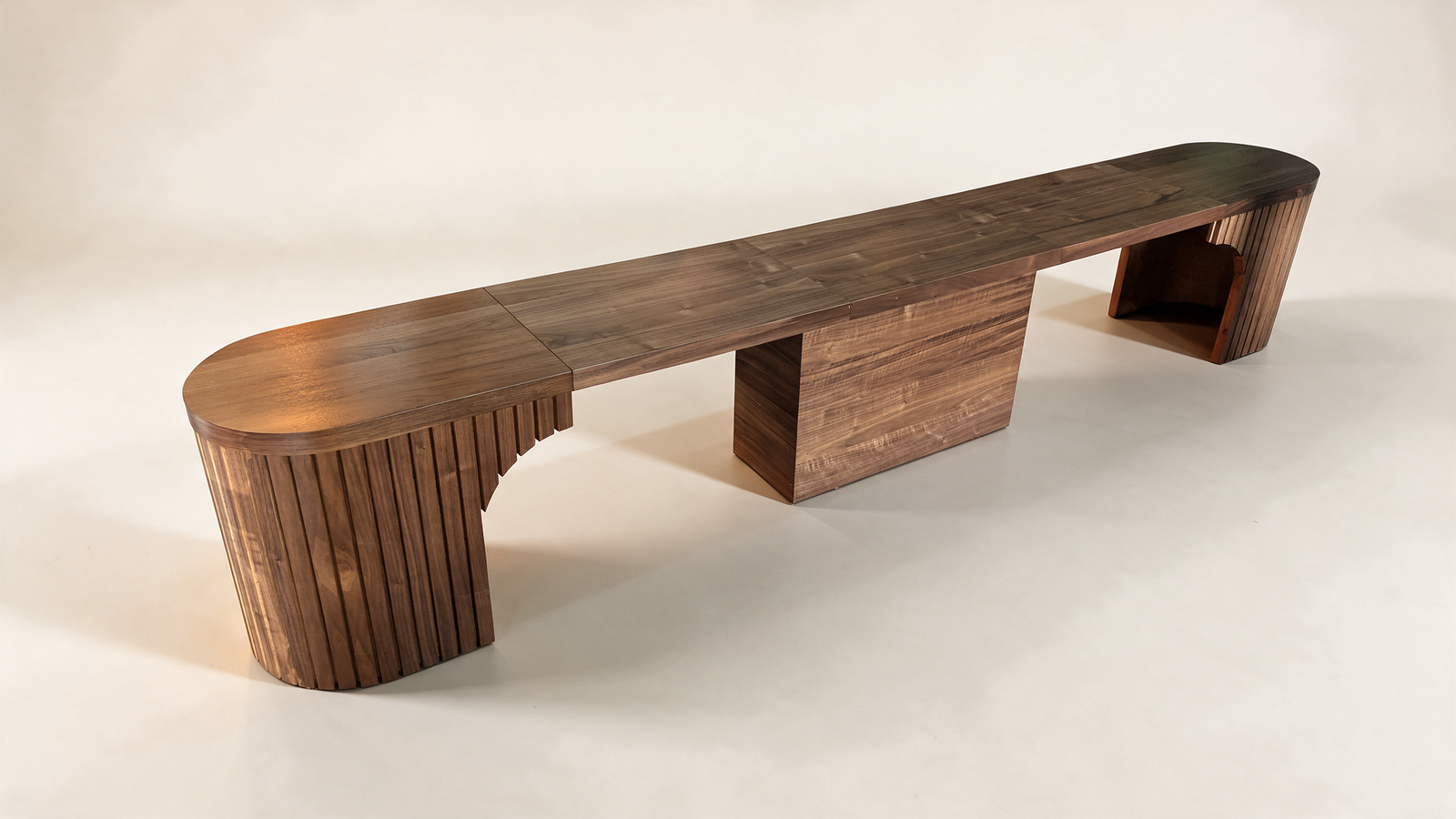 Curved Dining Bench – Extendable, Seats 1-4 | Transformer