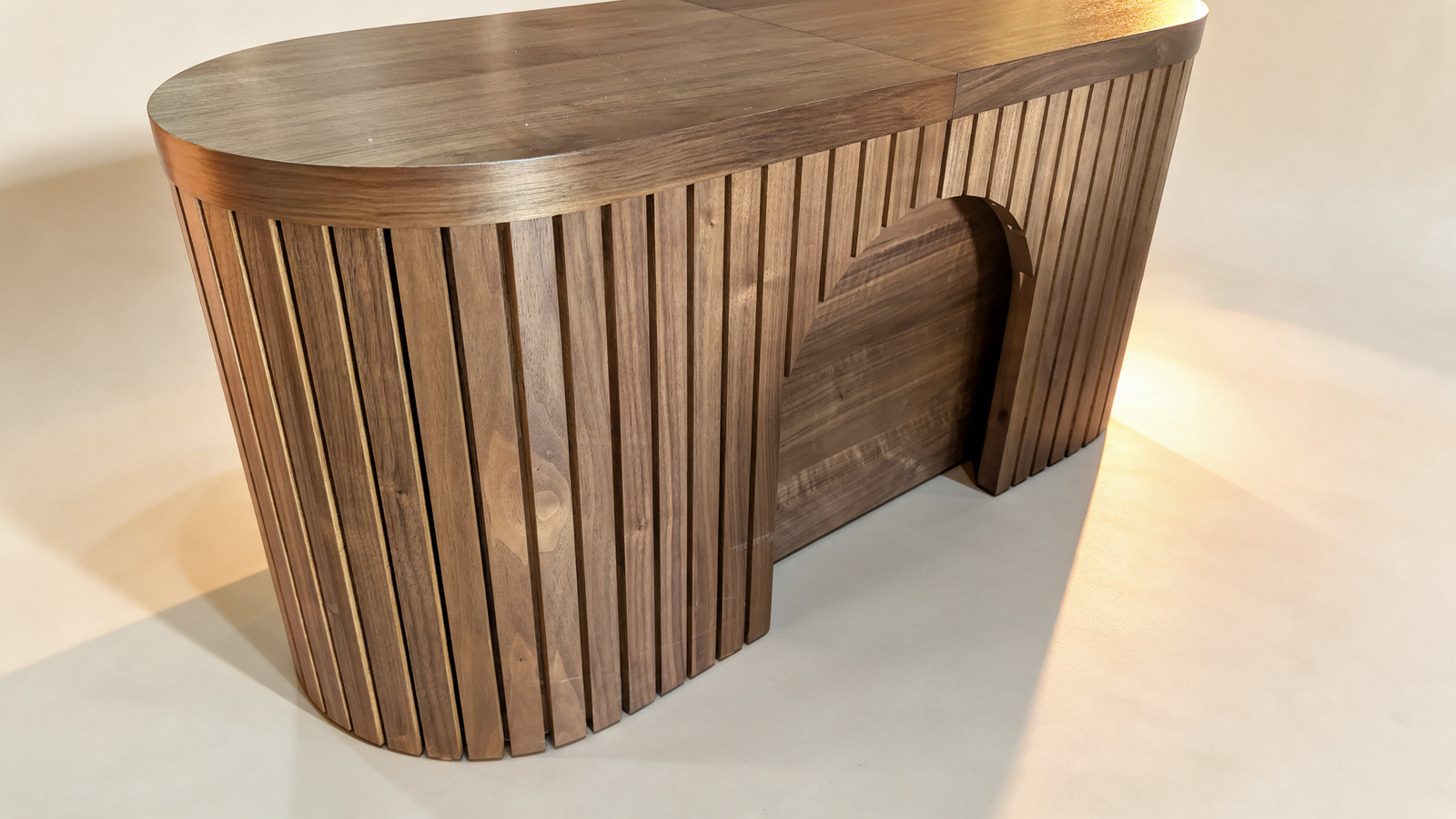 Curved Dining Bench – Extendable, Seats 1-4 | Transformer