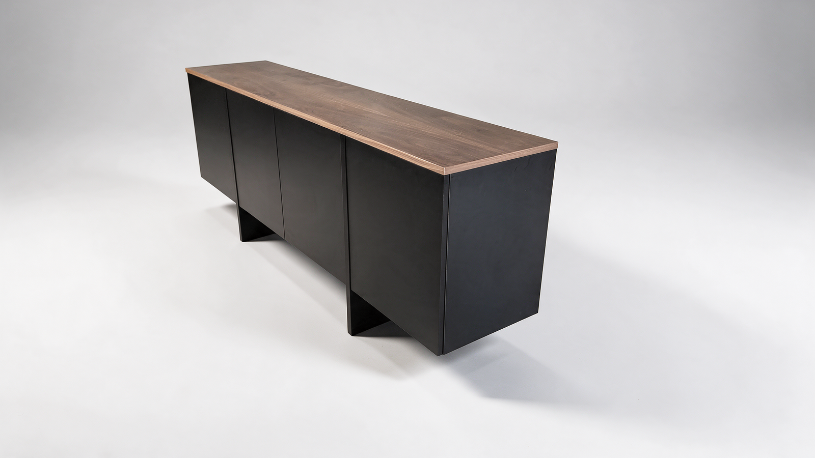 Walnut and black sideboard – view 3