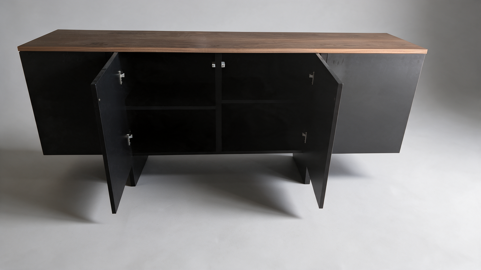 Walnut and black sideboard – view 6