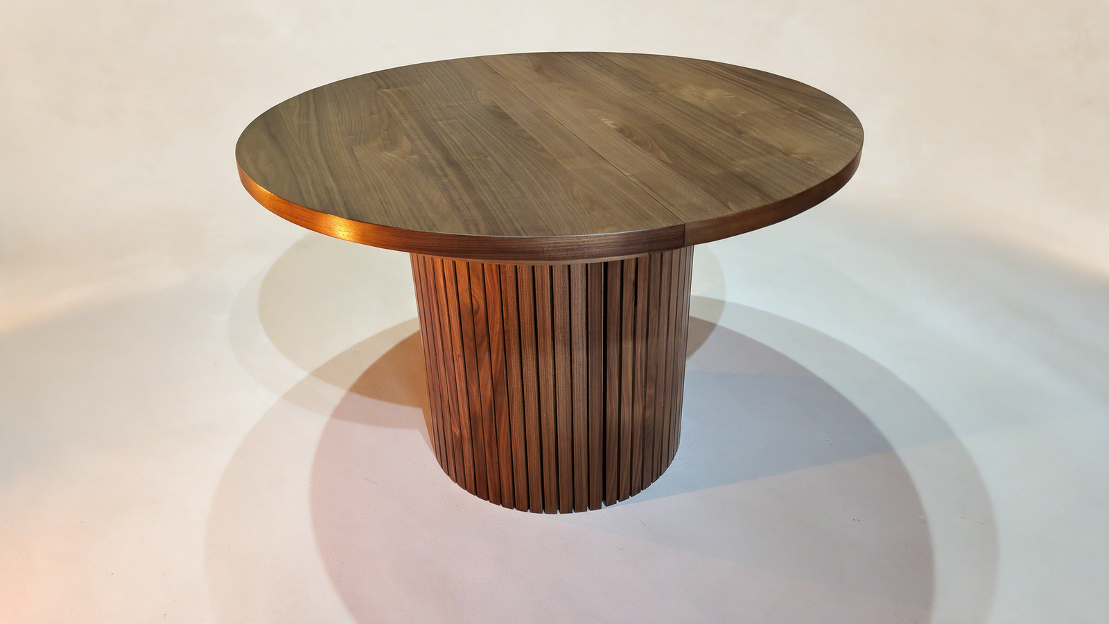 Extendable Round Dining Table with Bench | Transformer