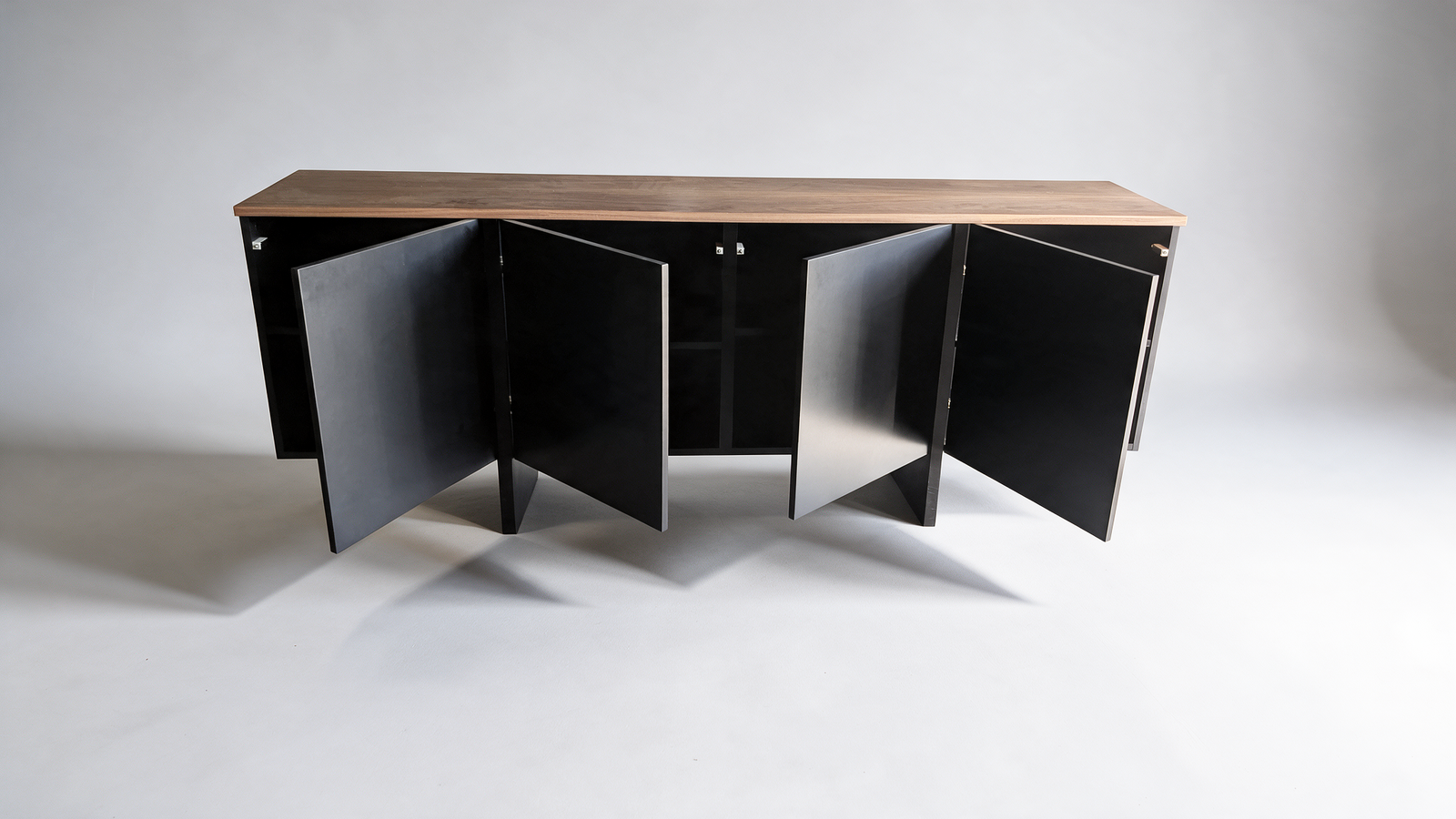 Walnut and black sideboard – view 5