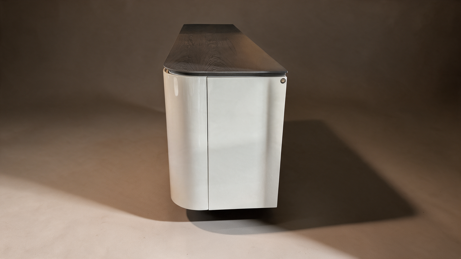 White gloss sideboard – view 4
