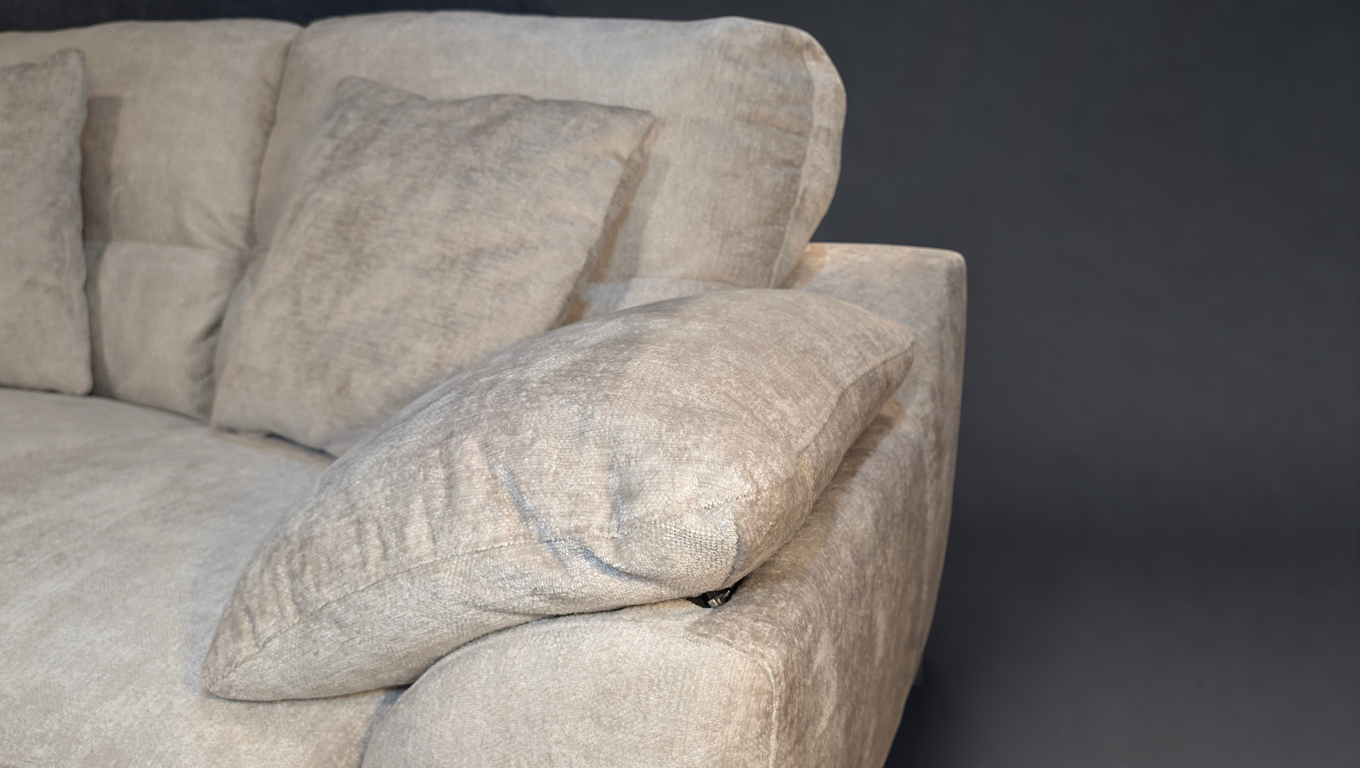 Jules 3 Seater Sofa, 2 seater Sofa or Single Chair – Oatmeal Chenille