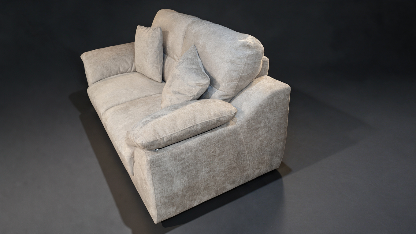 Jules 3 Seater Sofa, 2 seater Sofa or Single Chair – Oatmeal Chenille