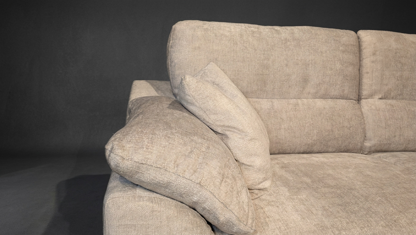 Jules 3 Seater Sofa, 2 seater Sofa or Single Chair – Oatmeal Chenille